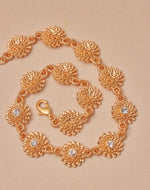 Chrysanthemum Choker & Stud Earrings Set