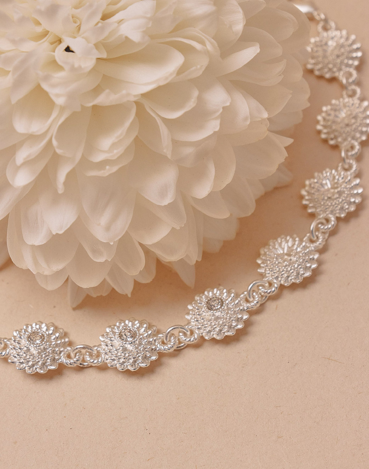 Chrysanthemum Choker & Stud Earrings Set