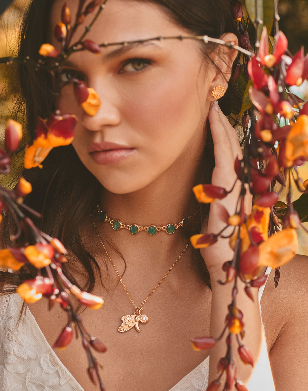 2-Piece Moth Necklace Set