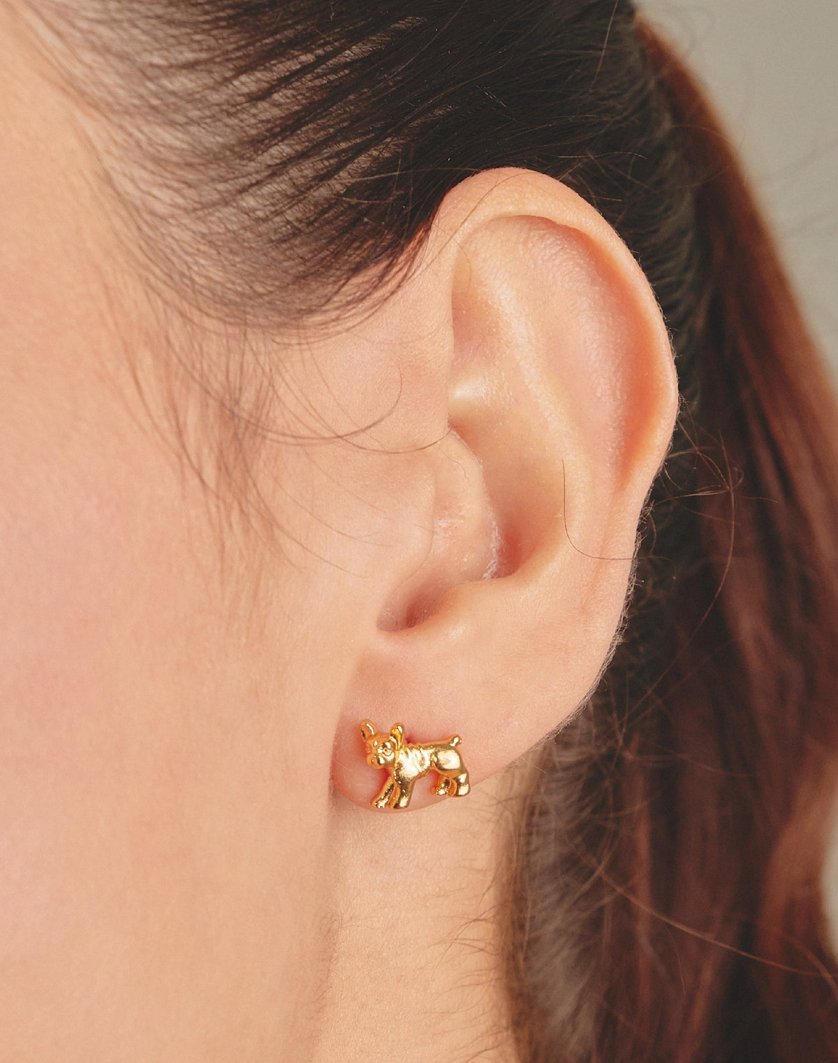 French Bulldog Stud Earrings