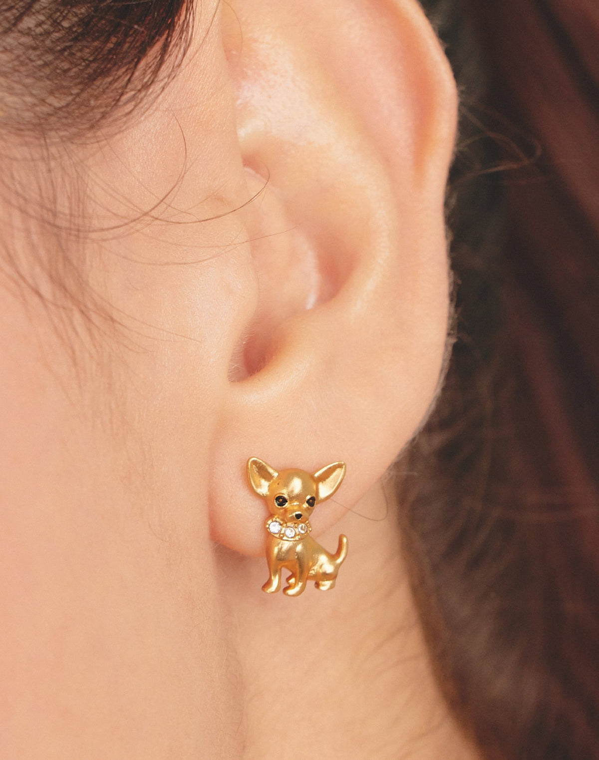 Chihuahua Stud Earrings