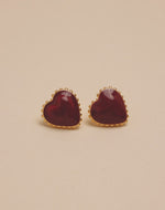 Bold Heart Stud Earrings