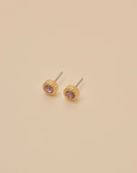 Aretes Cristal Lila