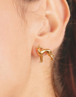 Greyhound Stud Earrings