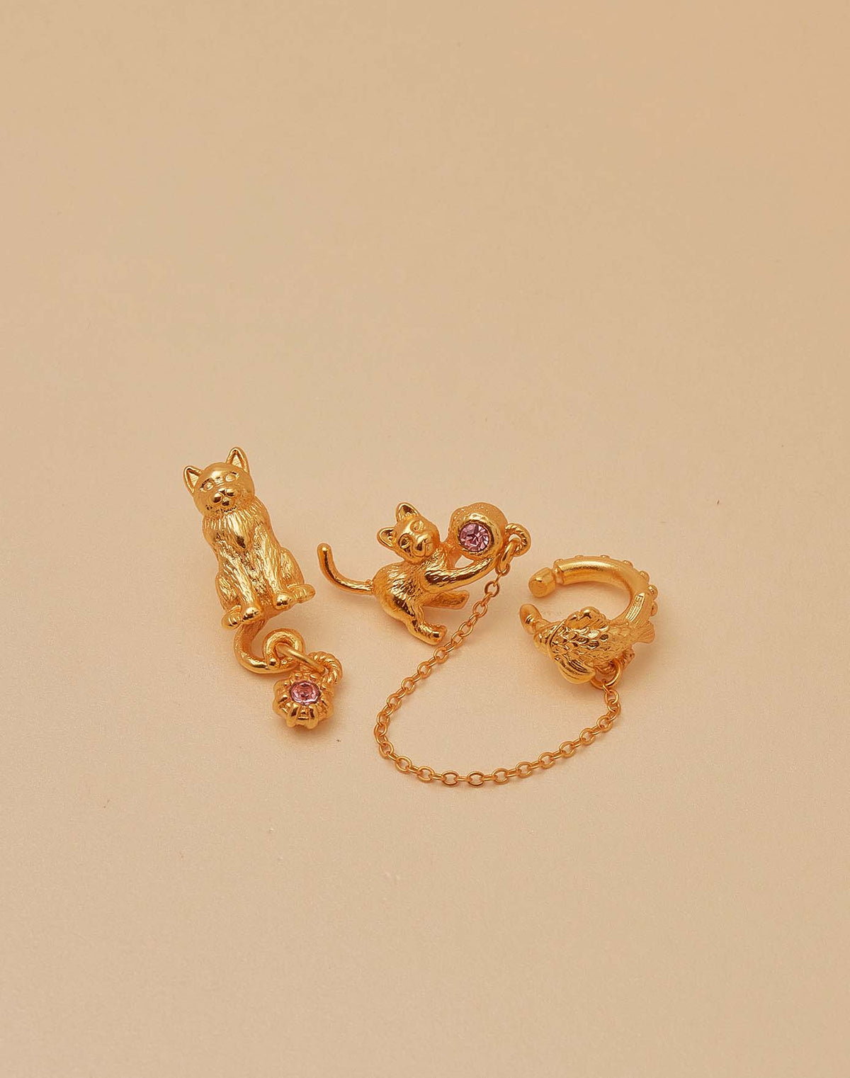Playful Cat Earrings