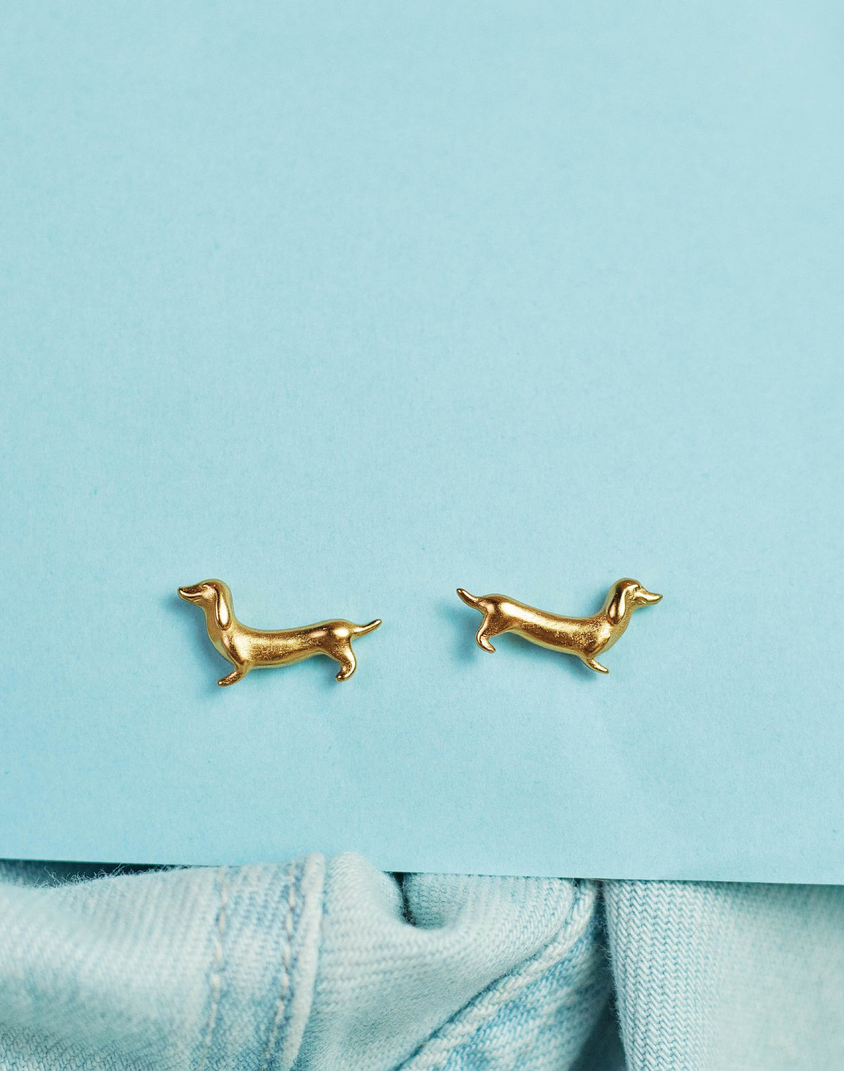 Mini Teckel Stud Earrings