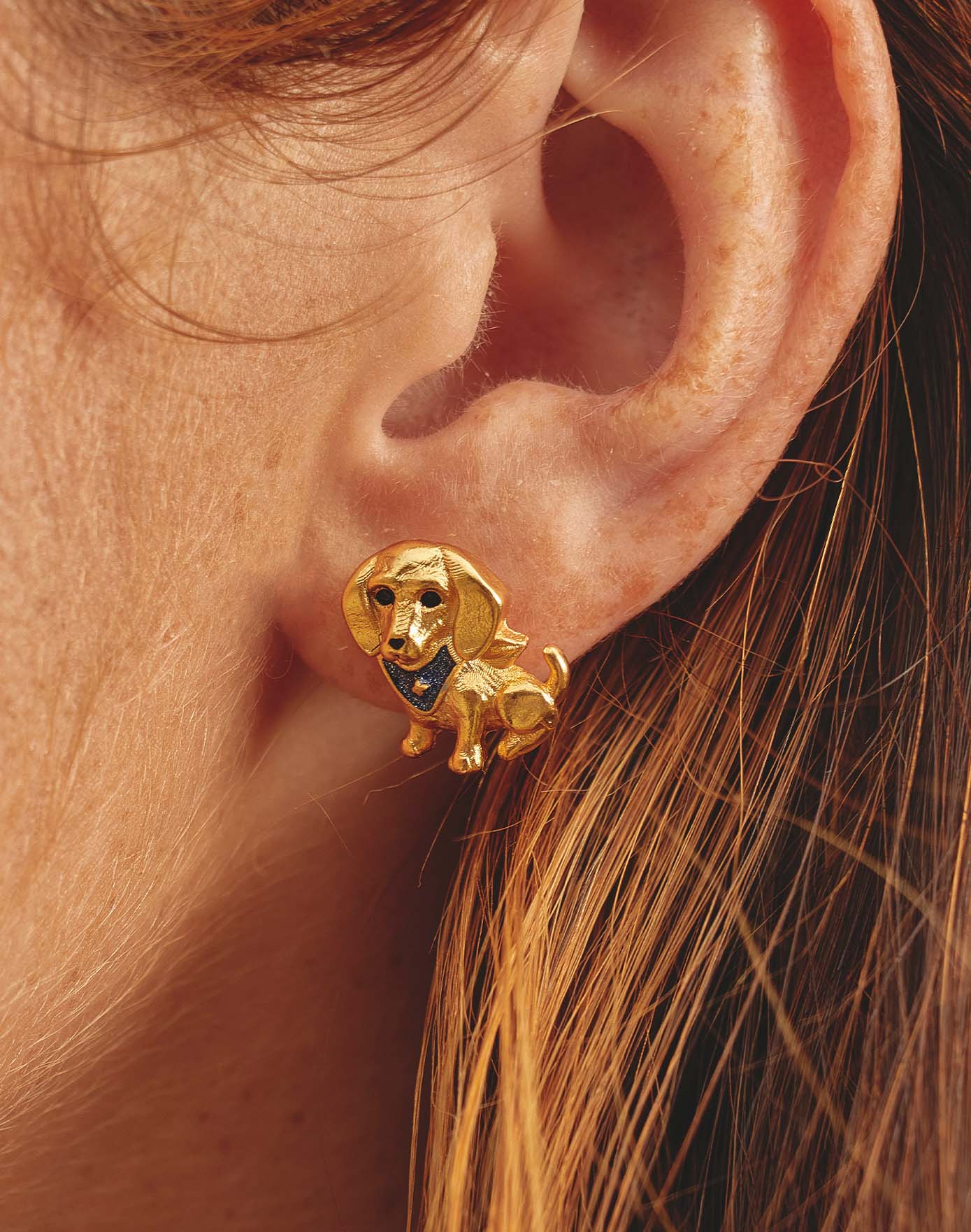 Dachshund Dog Bandana Earrings