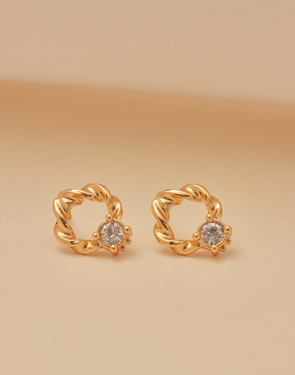 Aretes Twist Cristal