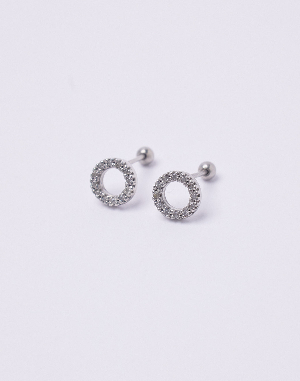 Aretes en Plata 925 Aro Clear
