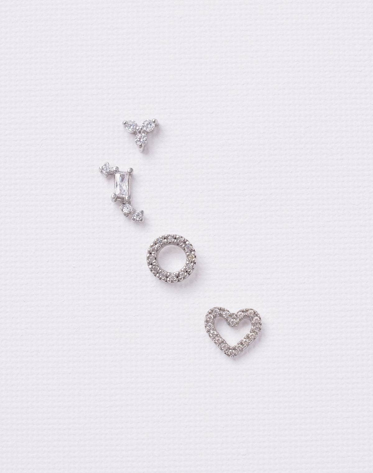 Aretes en Plata 925 Constelación Clear