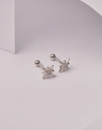 925 Silver Clear Sparkle Earrings