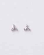 Aretes en Plata 925 Triada Clear