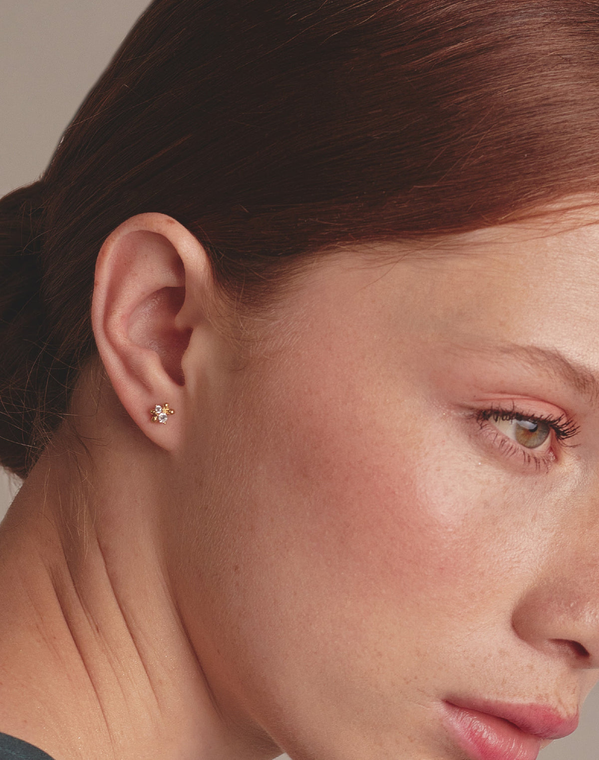 Clear Zircon Silver Earrings