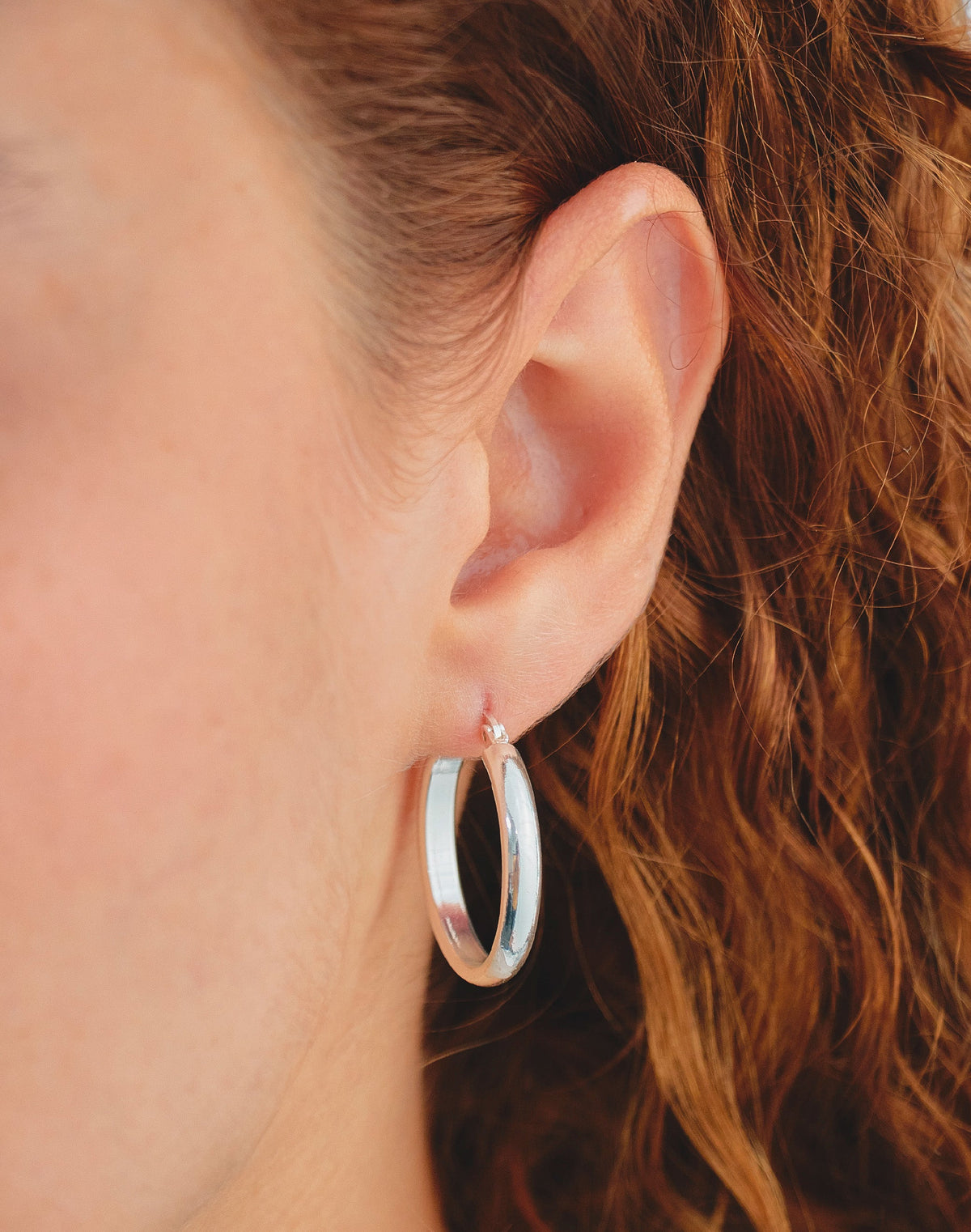 Flat Hoop Earrings