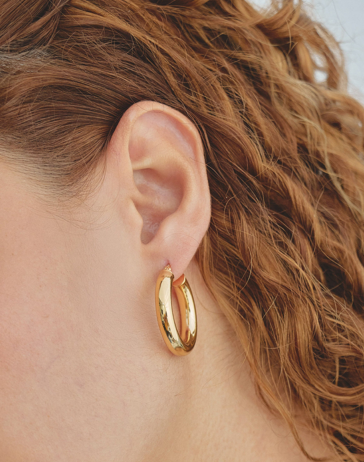 Midi Bold Hoop Earrings