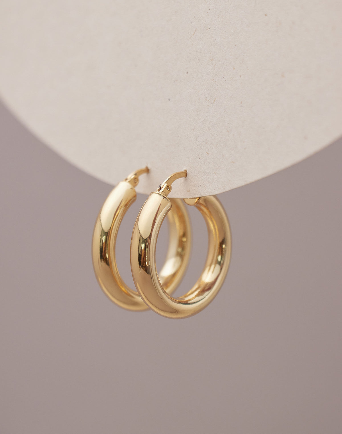 Midi Bold Hoop Earrings