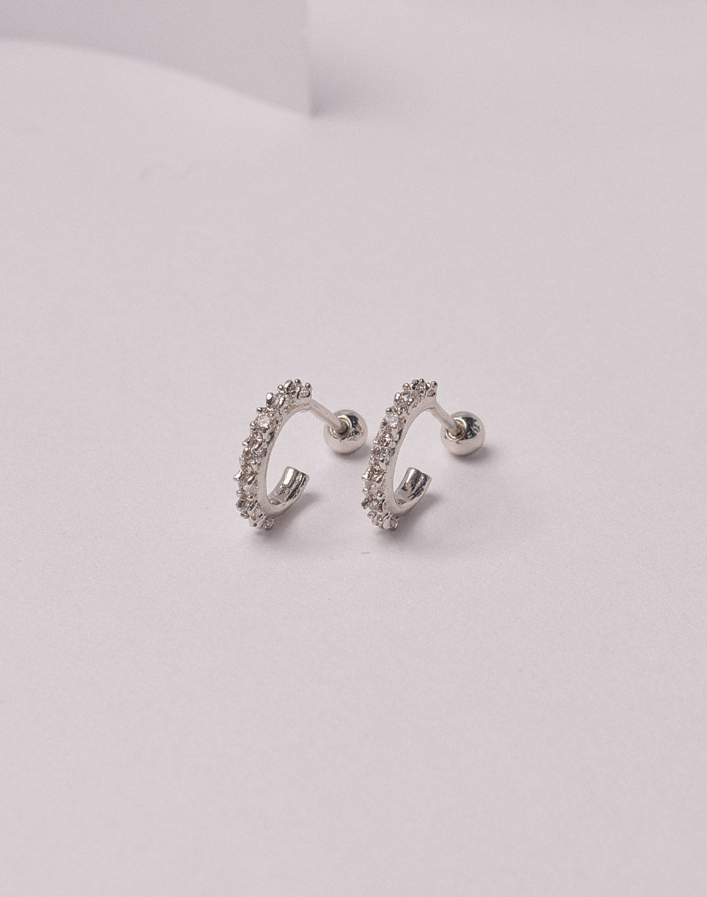 Candongas en Plata 925 Zircón Clear