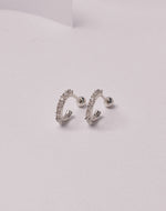 Candongas en Plata 925 Zircón Clear