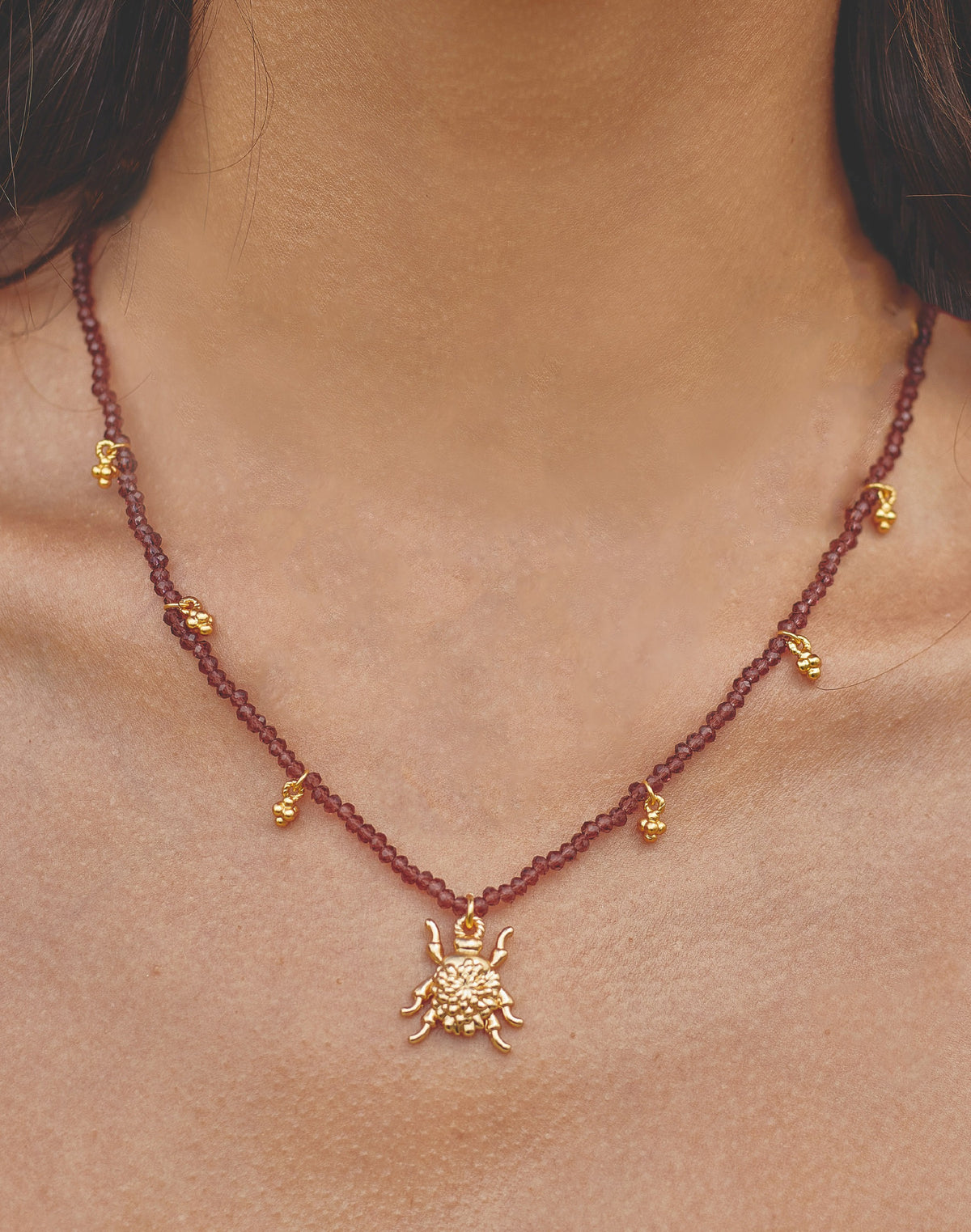 Garden Beetle Necklace