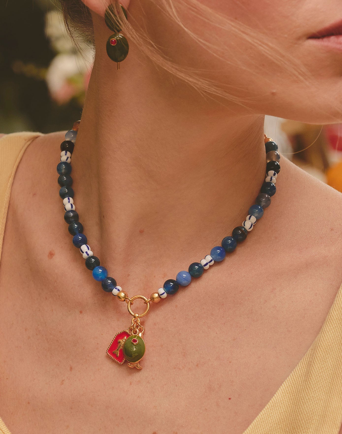 Mediterranean Charm Necklace