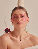 Hot Chili Stud Earrings & Necklace Set