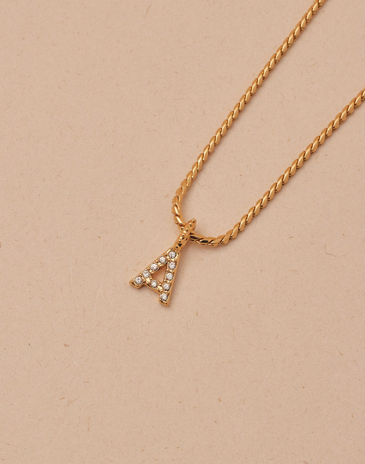 Crystal Letter Necklace