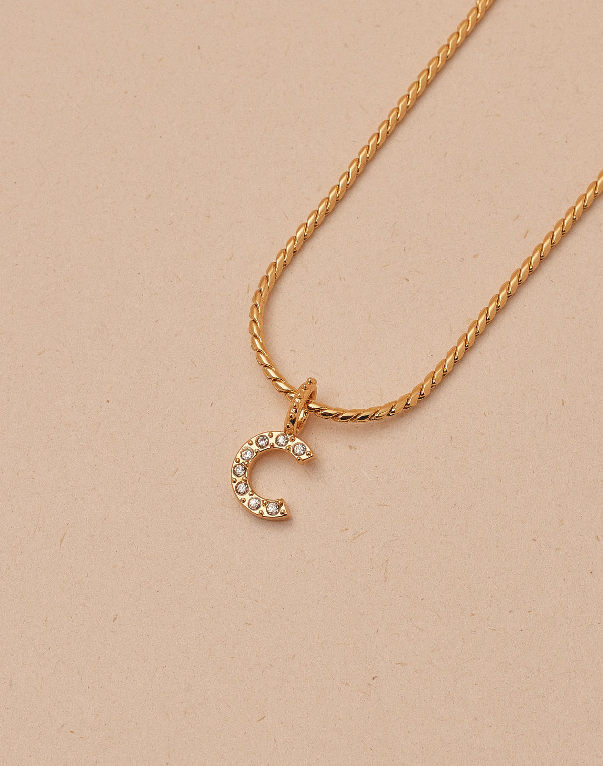 Crystal Letter Necklace