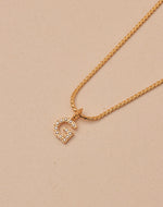 Crystal Letter Necklace