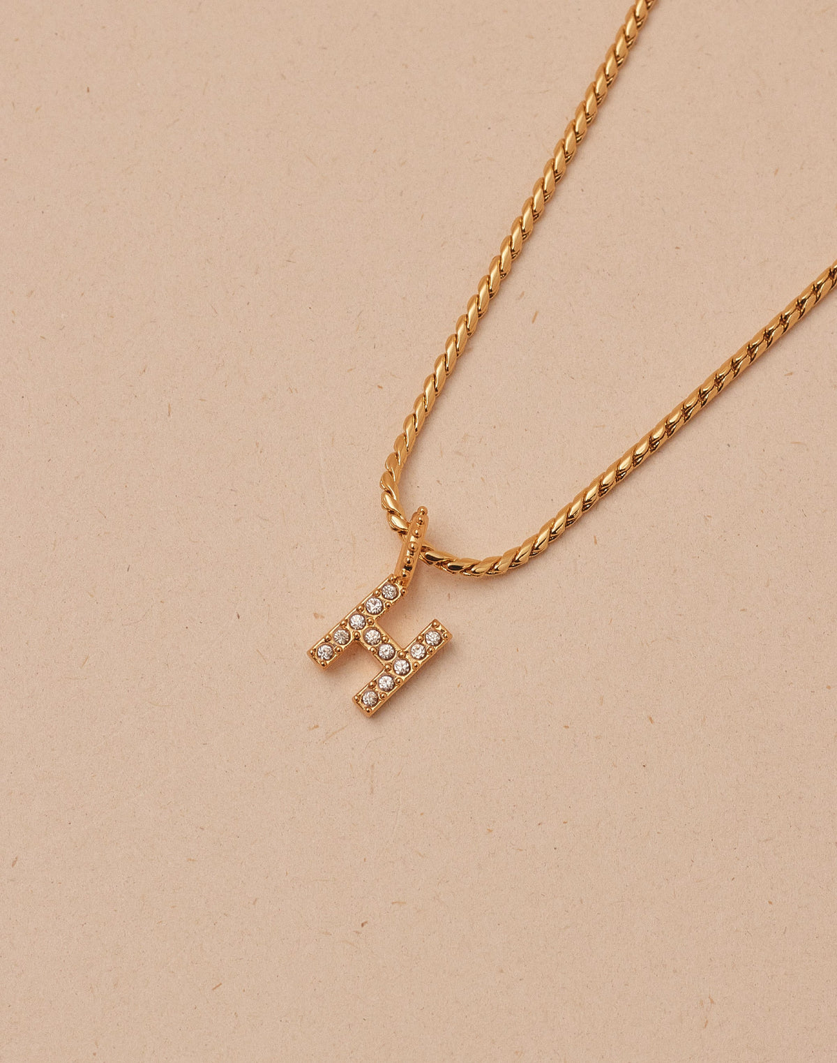 Crystal Letter Necklace