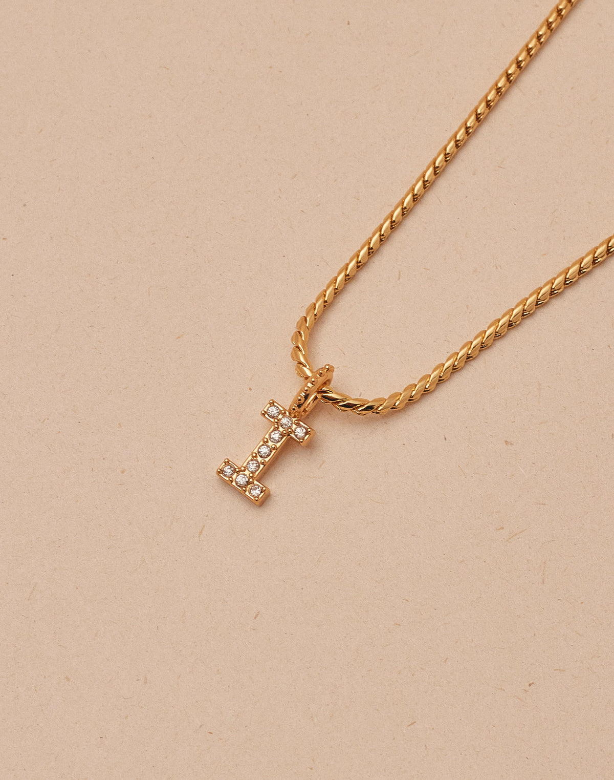 Crystal Letter Necklace