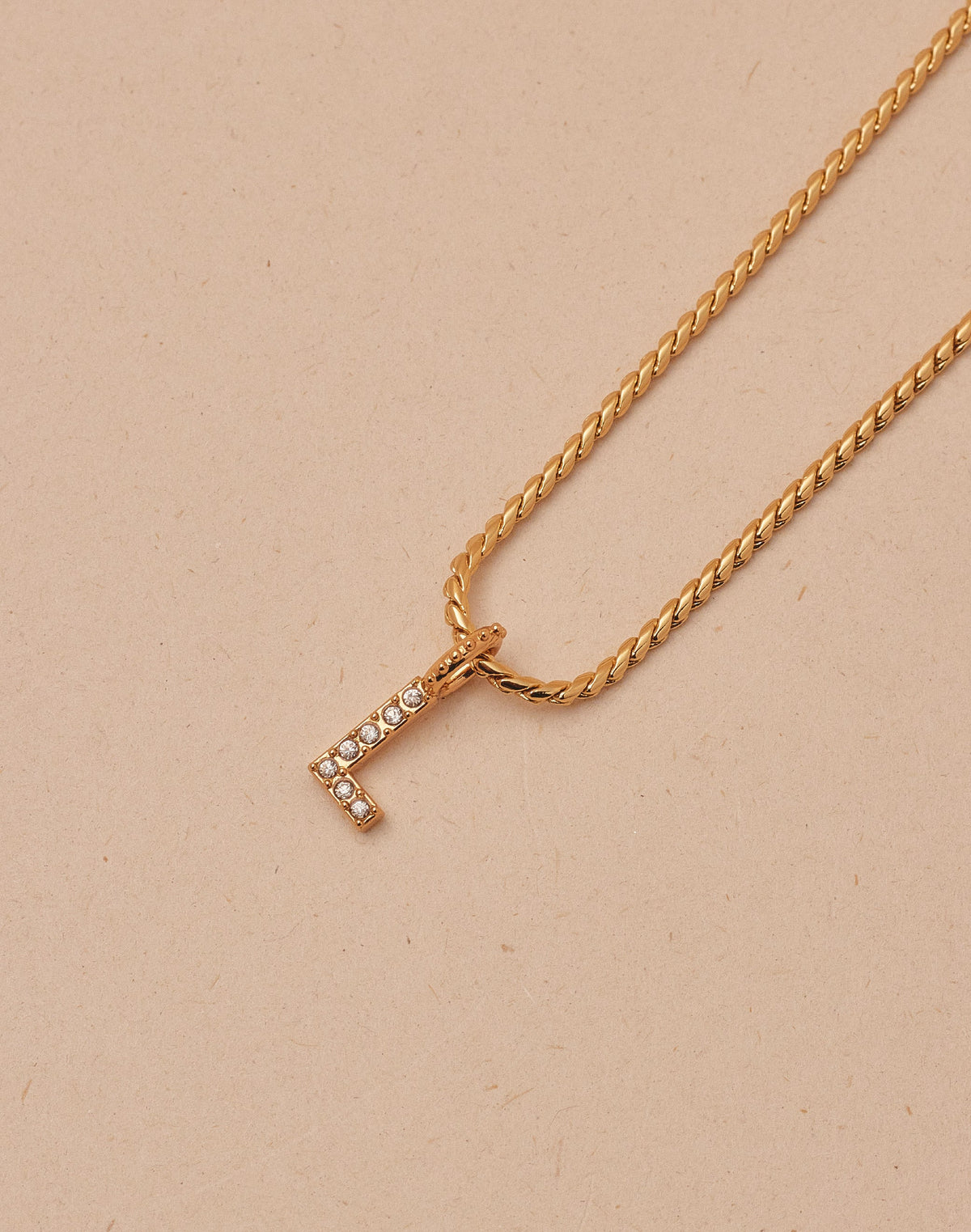 Crystal Letter Necklace