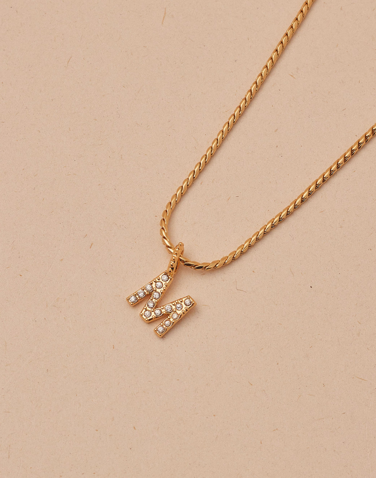 Crystal Letter Necklace