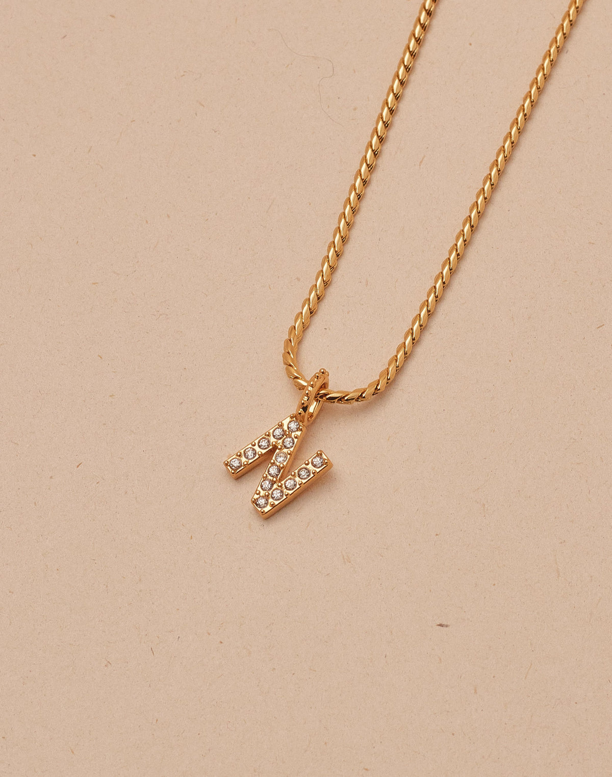 Crystal Letter Necklace