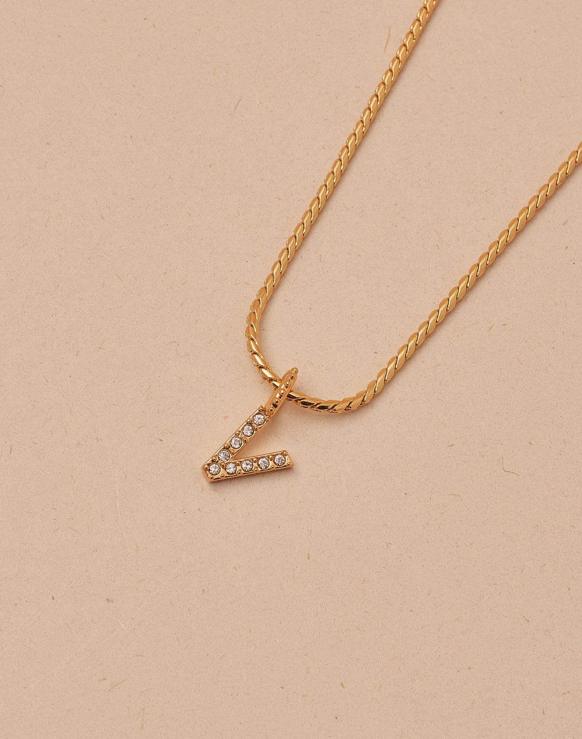 Crystal Letter Necklace