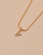 Crystal Letter Necklace