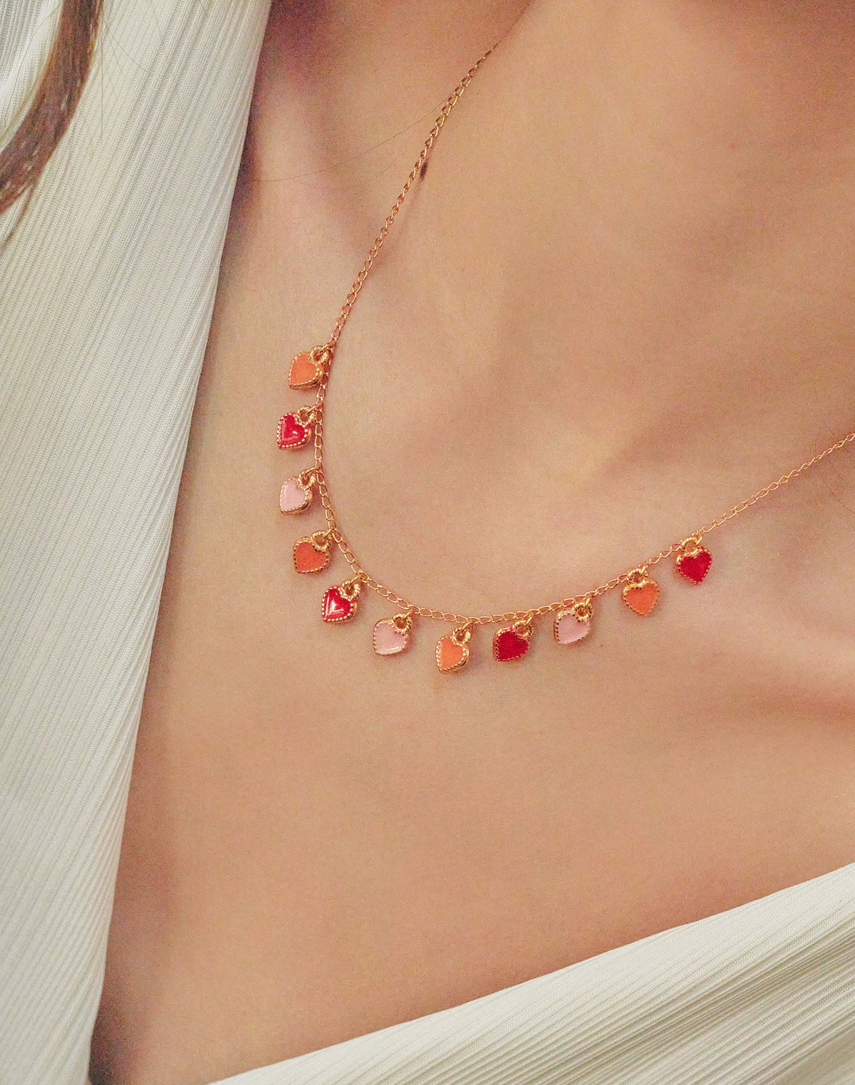 Mini Heart Charms Necklace