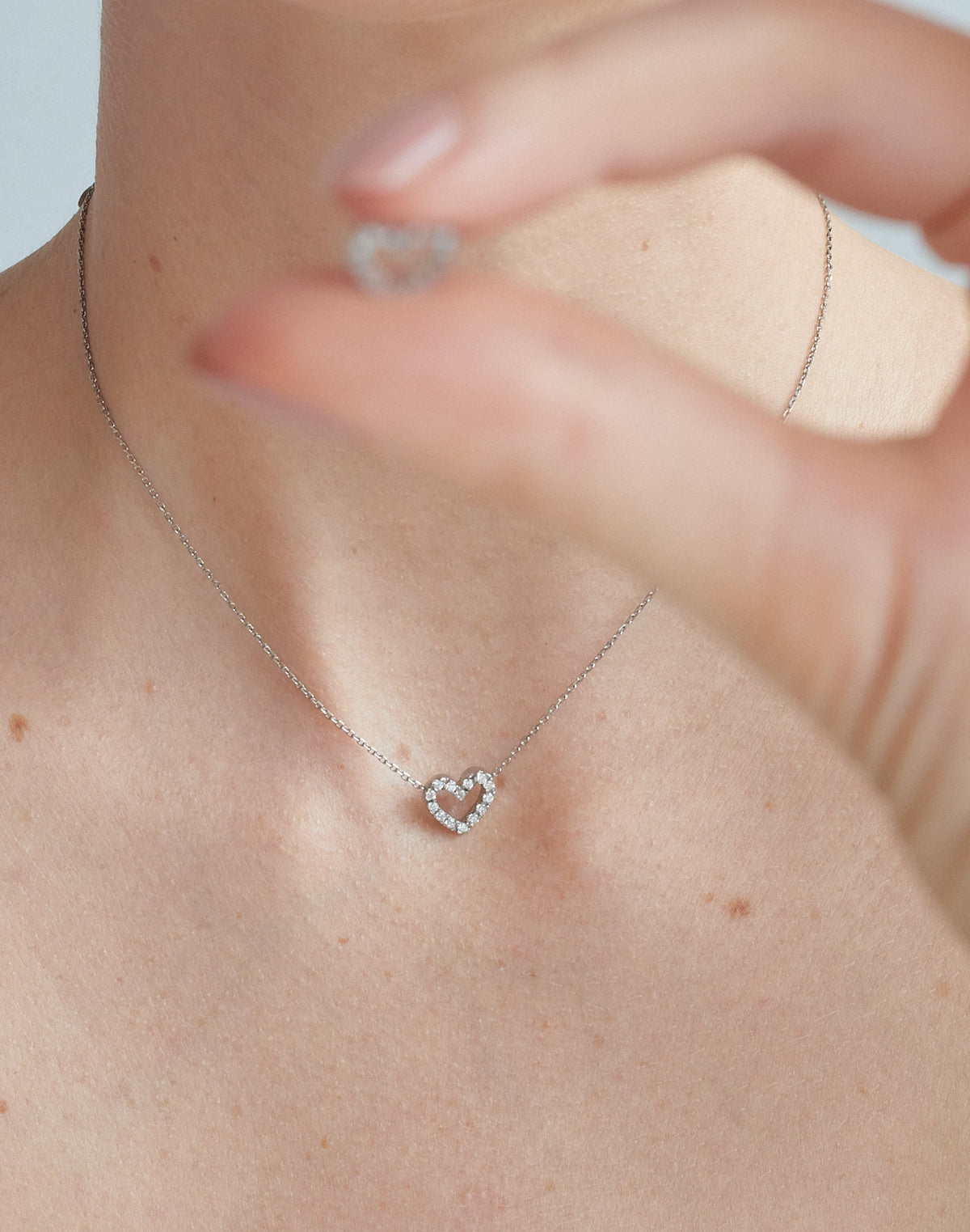 Collar en Plata 925 Corazón Clear