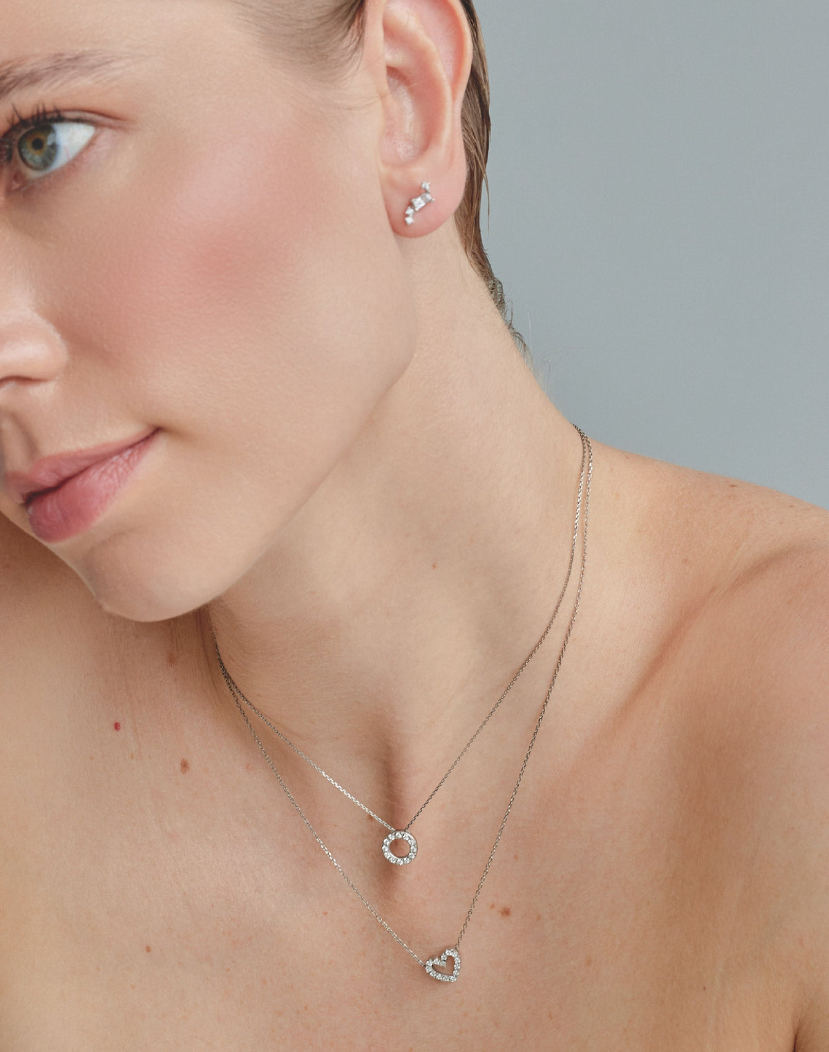 Collar en Plata 925 Corazón Clear