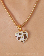 Maxi Cow-Print Heart Charm