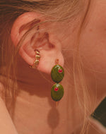 Olive Drop Earrings