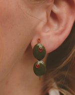 Olive Drop Earrings