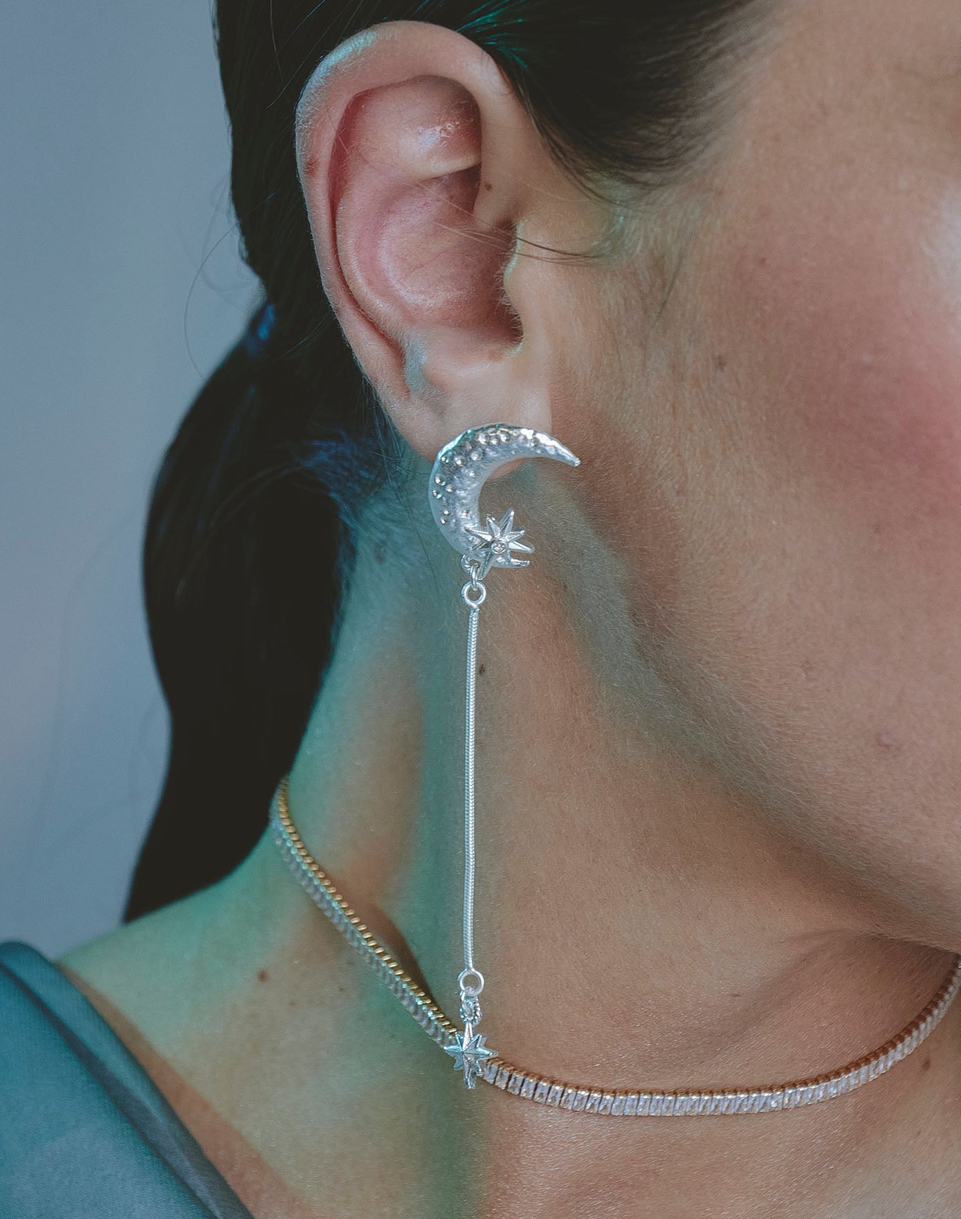 Moon Drop Earrings