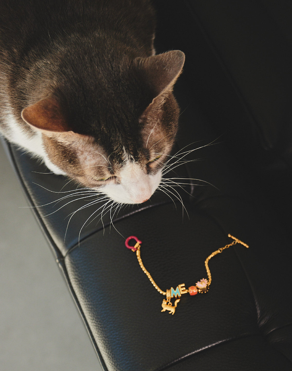Meow Cat Charm Bracelet