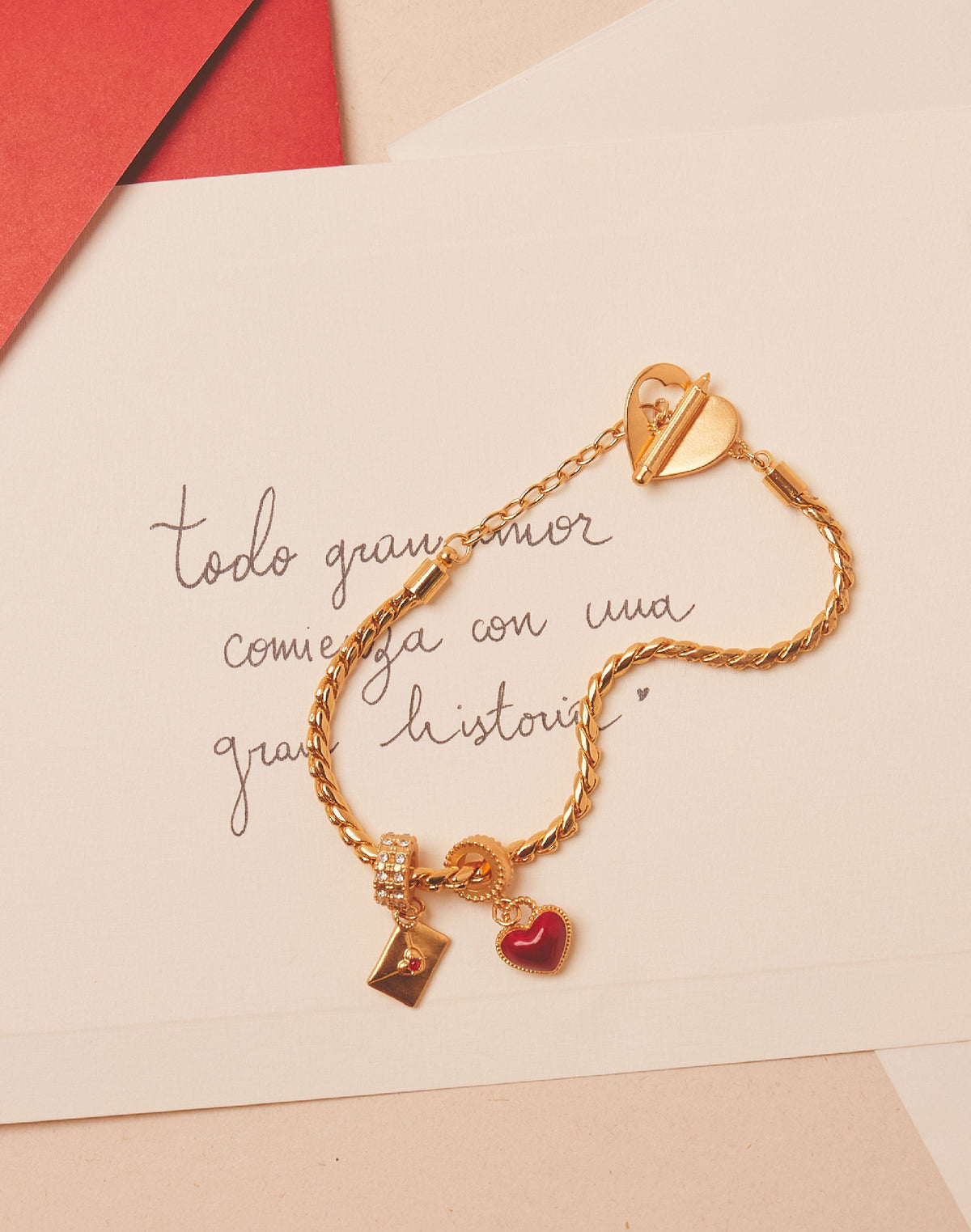 Love Letter Charm Bracelet