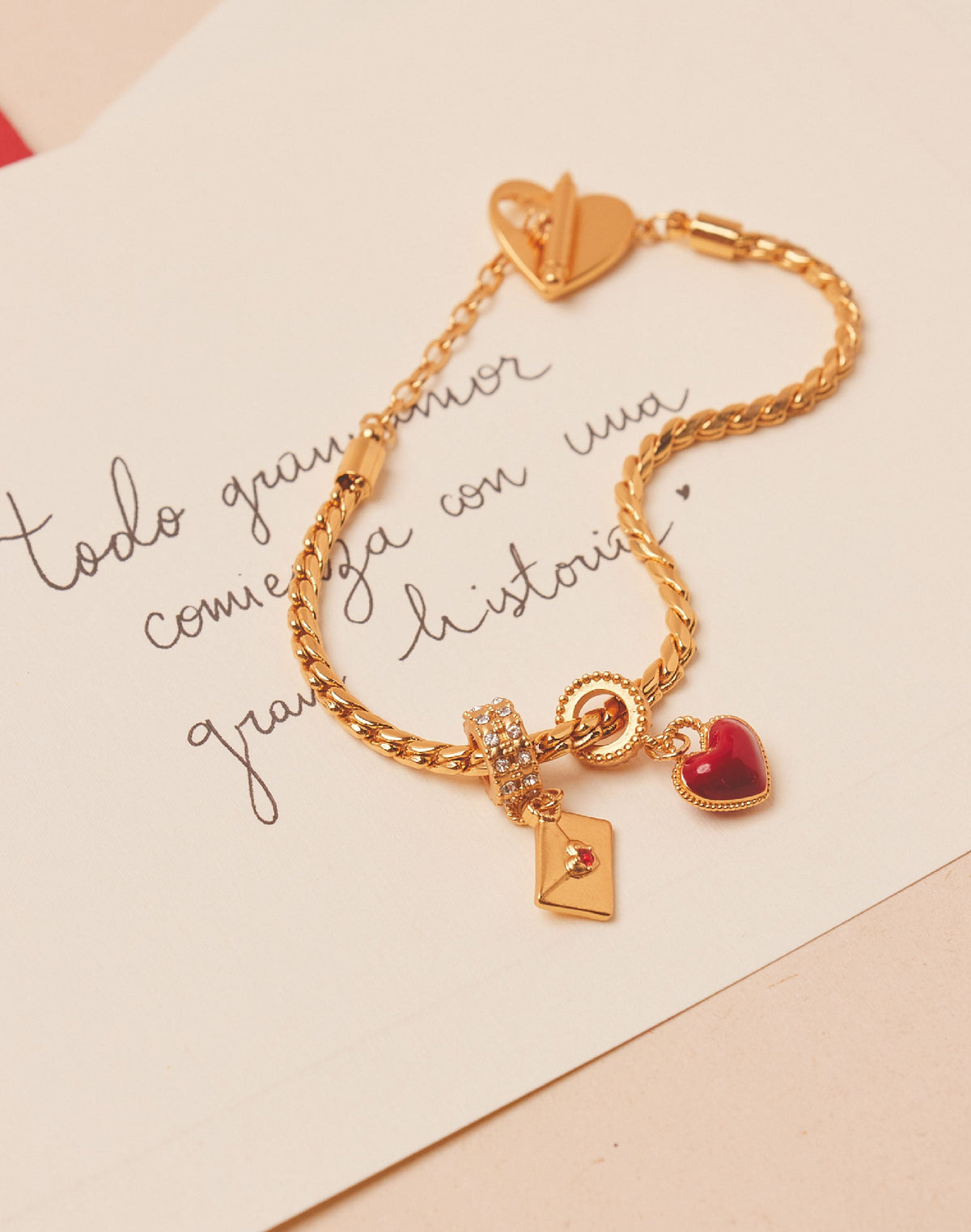 Love Letter Charm Bracelet
