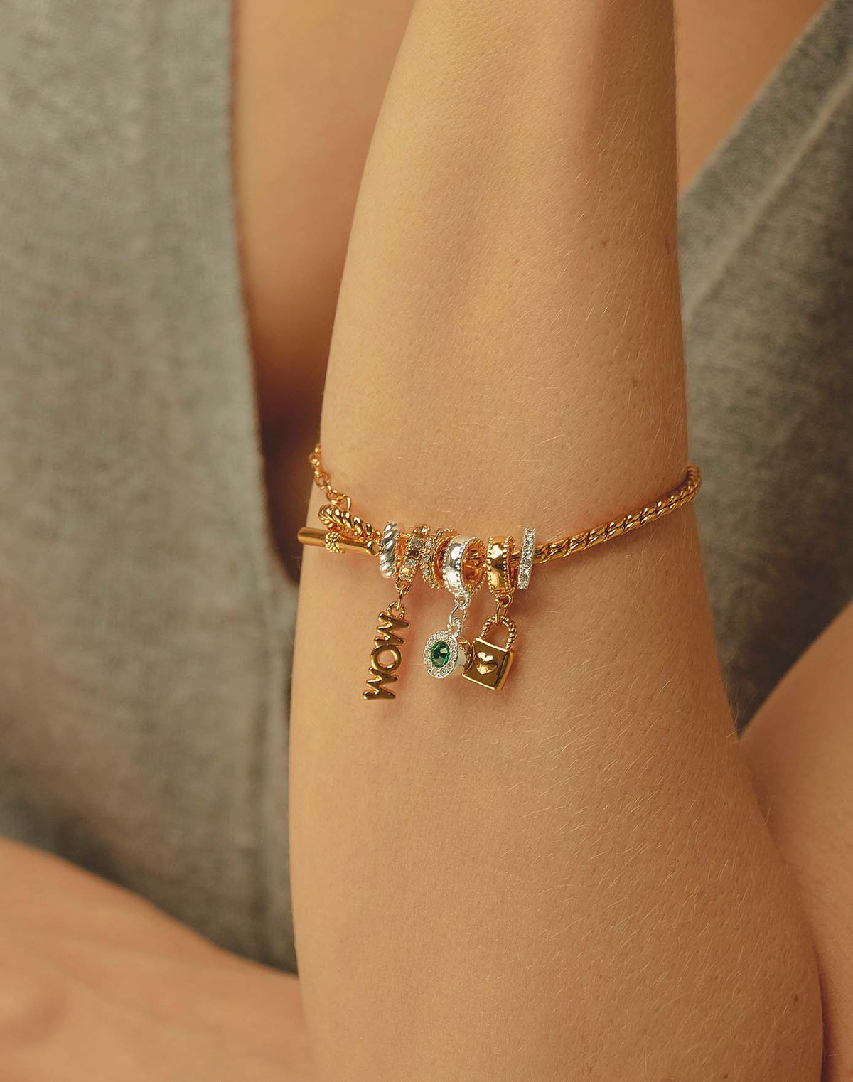 Lucky Mom Charm Bracelet