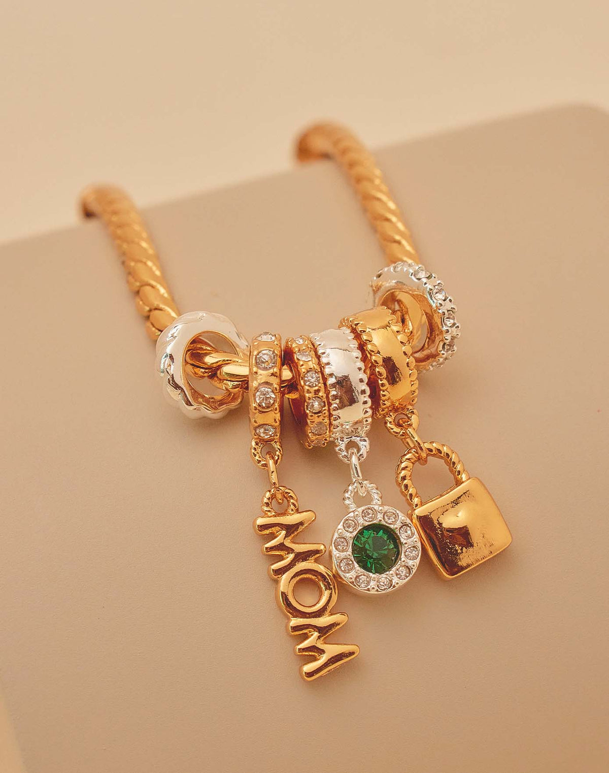 Lucky Mom Charm Bracelet