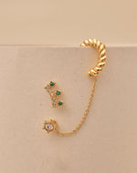 2-piece Silecia Earrings & Ear Cuff Set