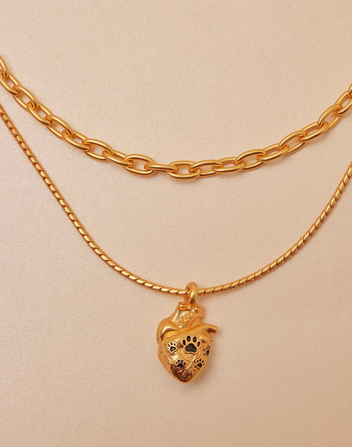 Set de 2 Collares Corazón
