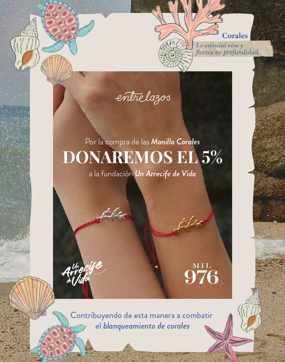 Set de 2 Manillas Corales